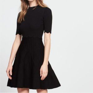 Sandro Black Ange Sweater Dress